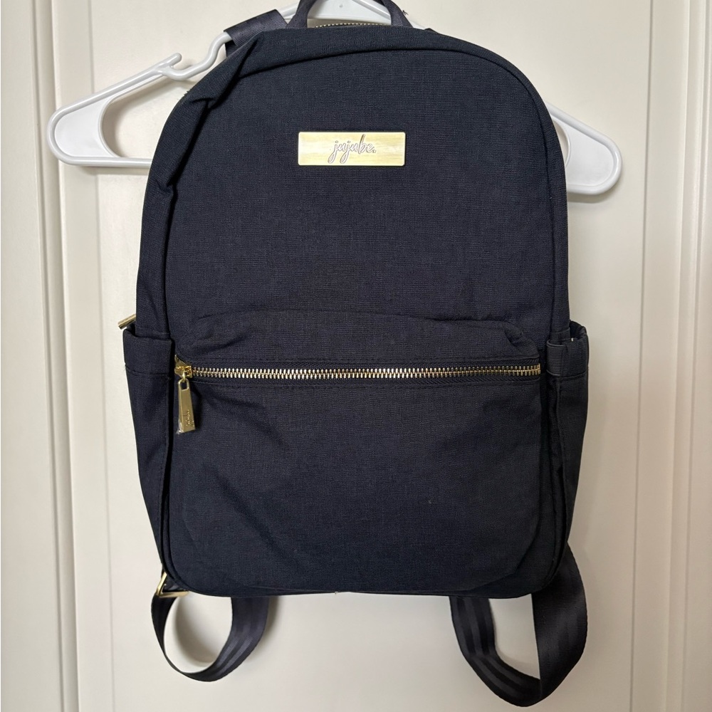 JuJuBe Indigo Midi Backpack with Gold Hardware